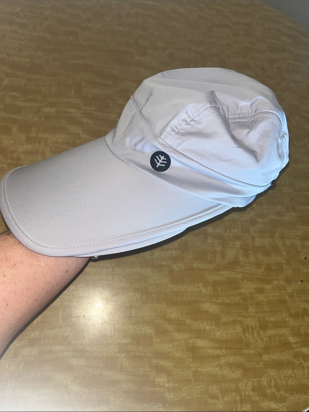 Coolibar Olivia Light Gray Sunblocking UPF 50+ Visor Cap